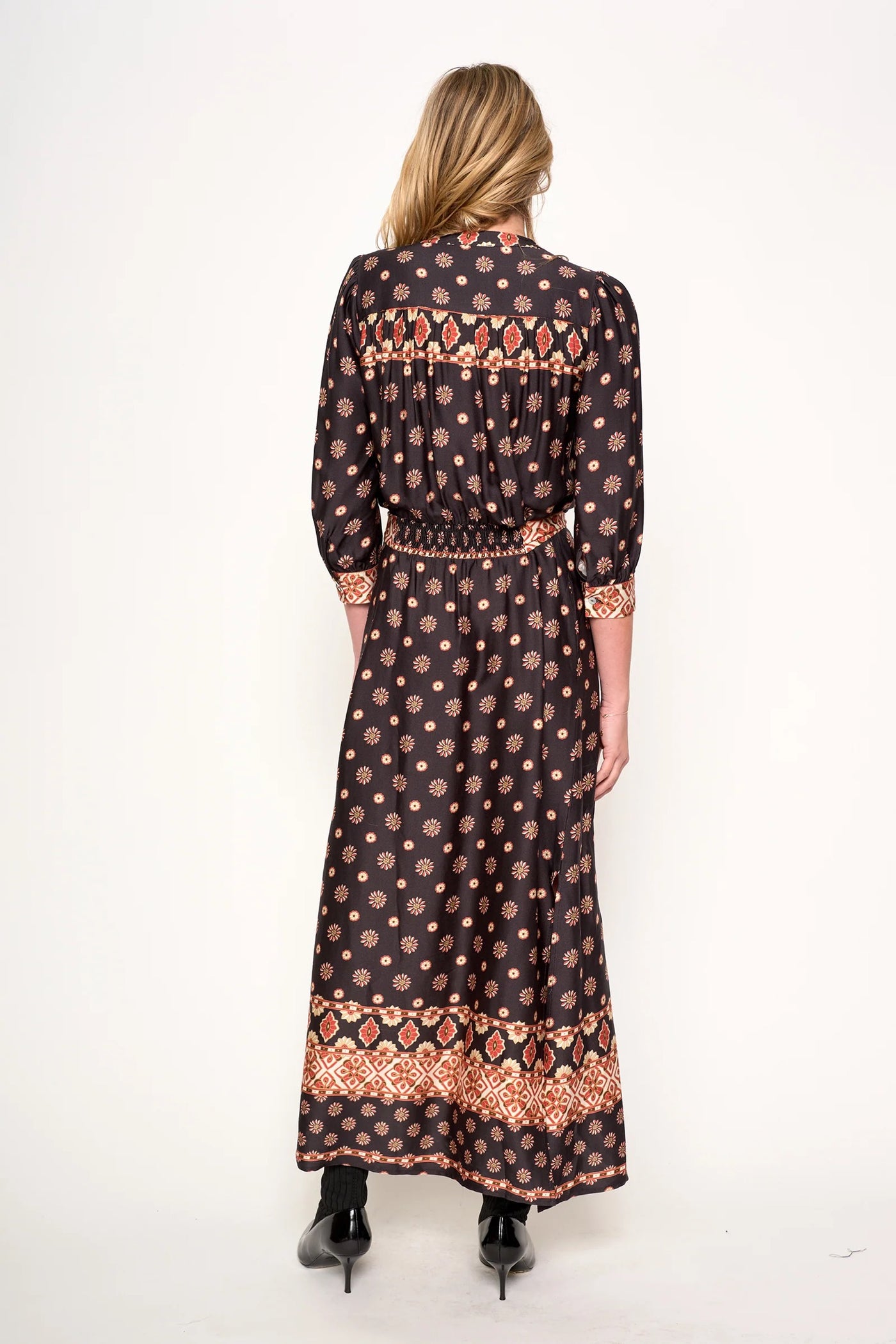 Cassie Dress in Charcoal Frost