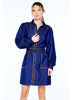 Gelso Whip Stitched Mini Dress in Denim