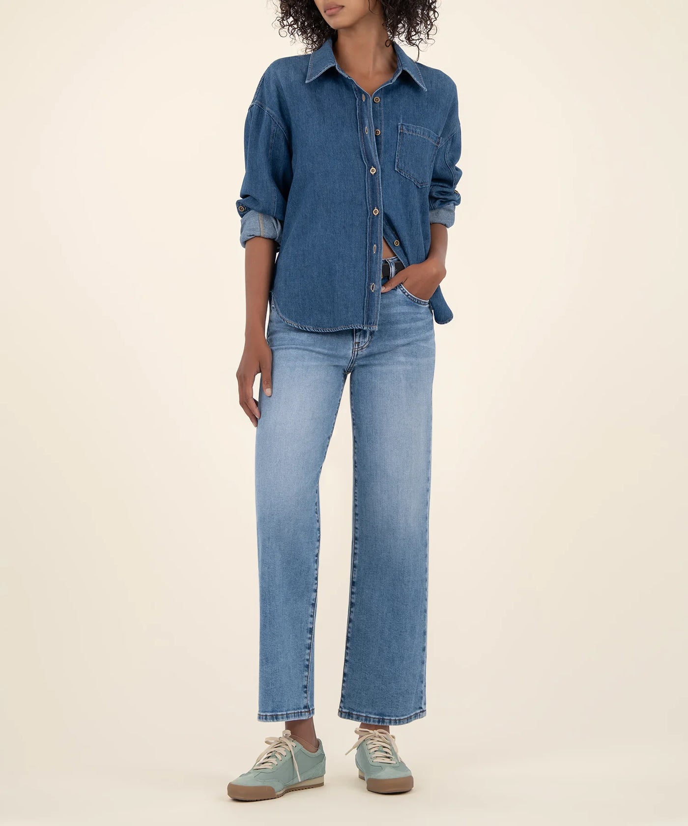 Charlotte High Rise Wide Leg in Incontestable