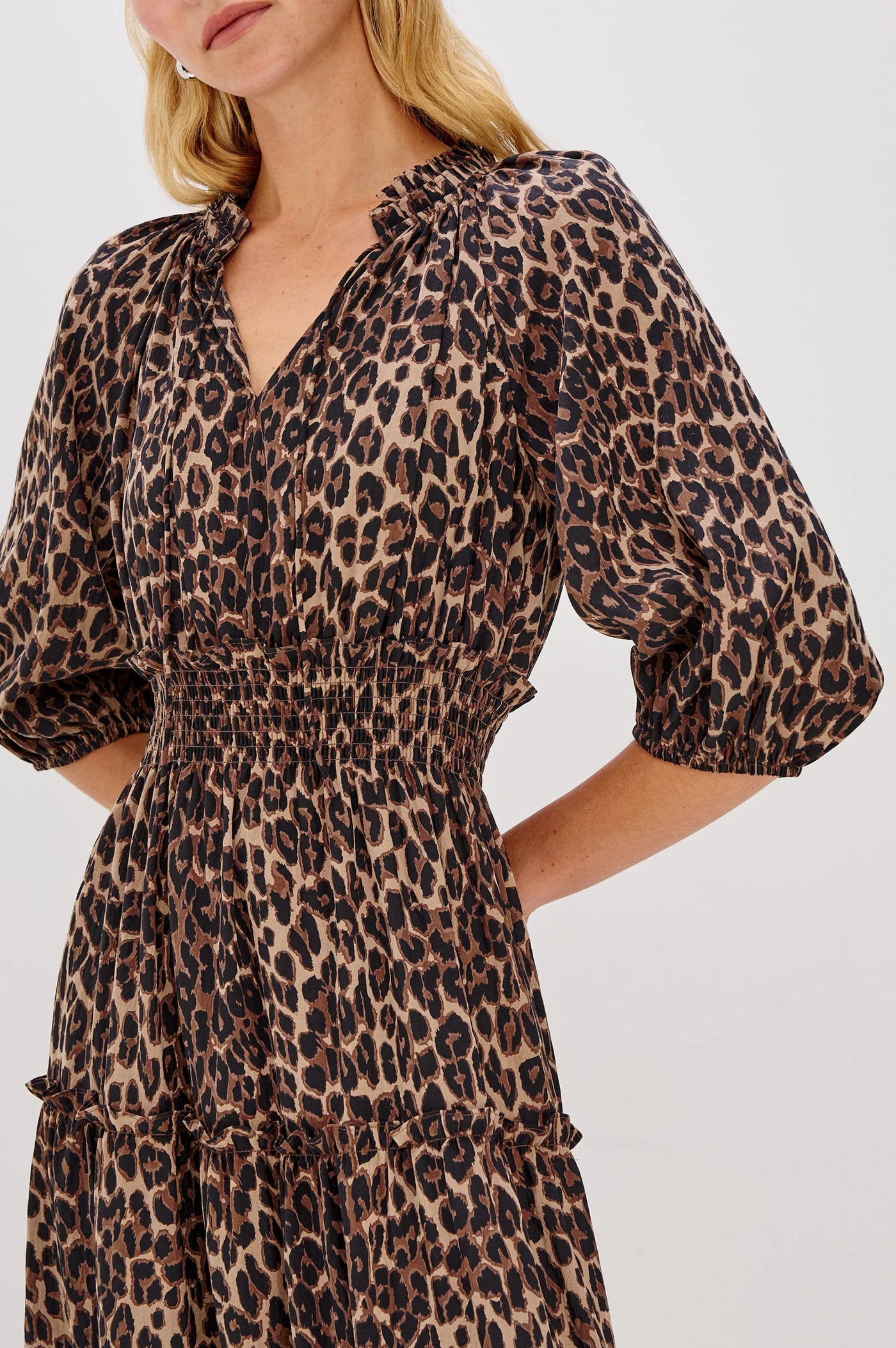 Caterine Dress in Brown Nala