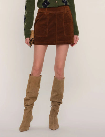 Elaine Skirt in Saddle