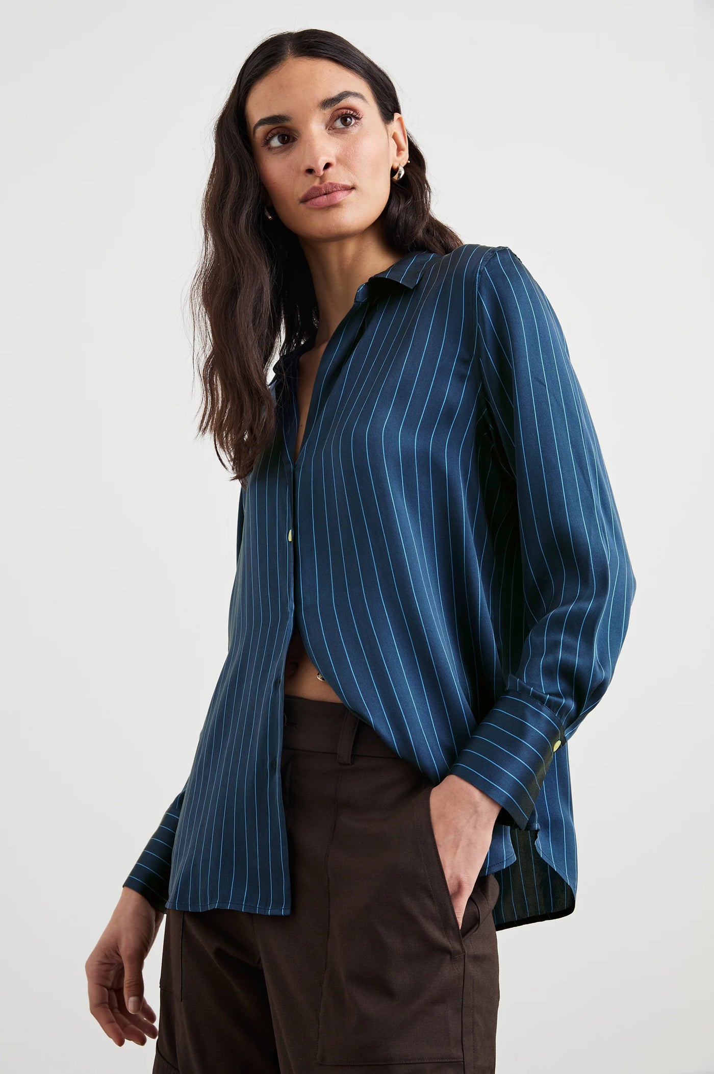 Dorian Shirt in Arctic Stripe