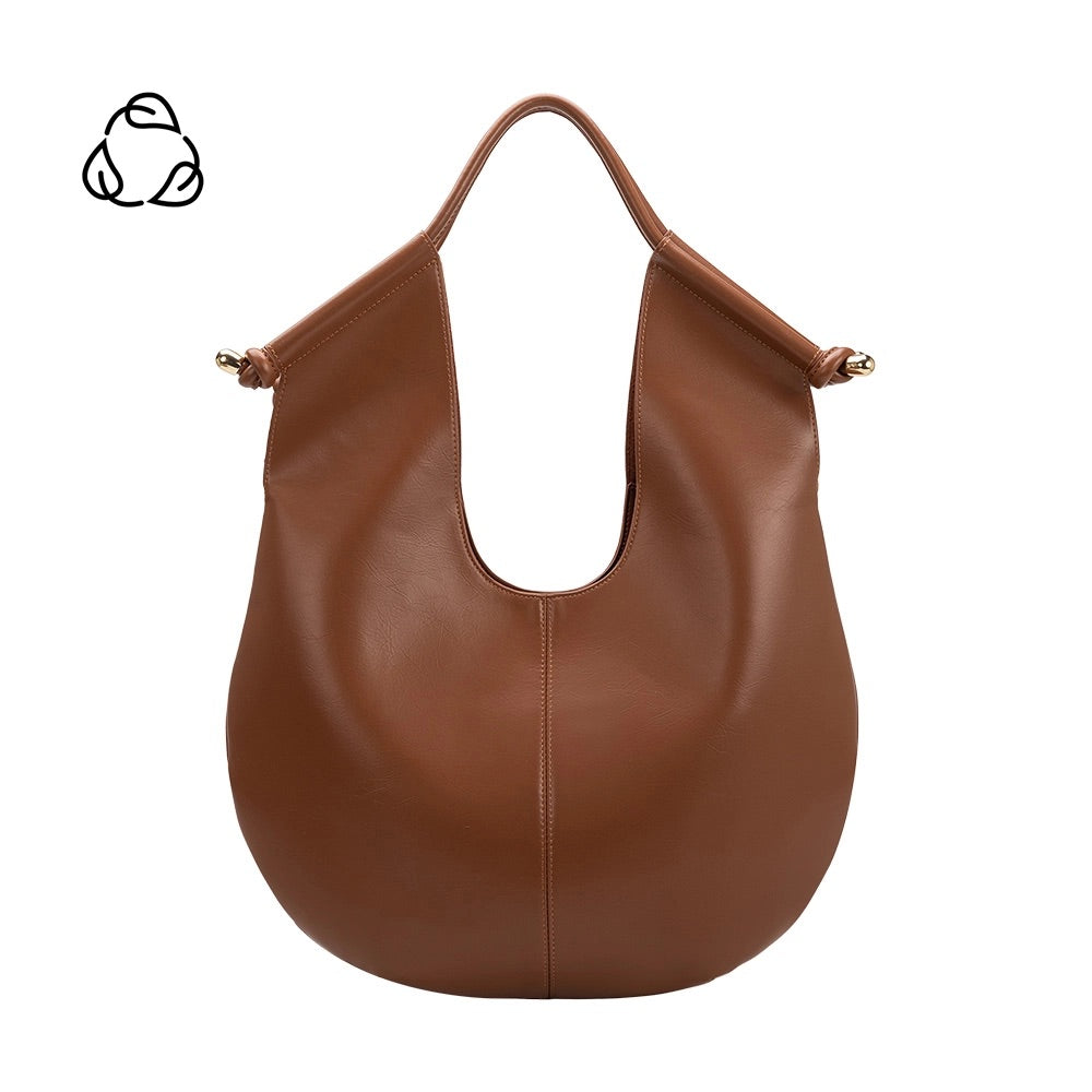 Tracy Saddle Shoulder Bag in Chestnut