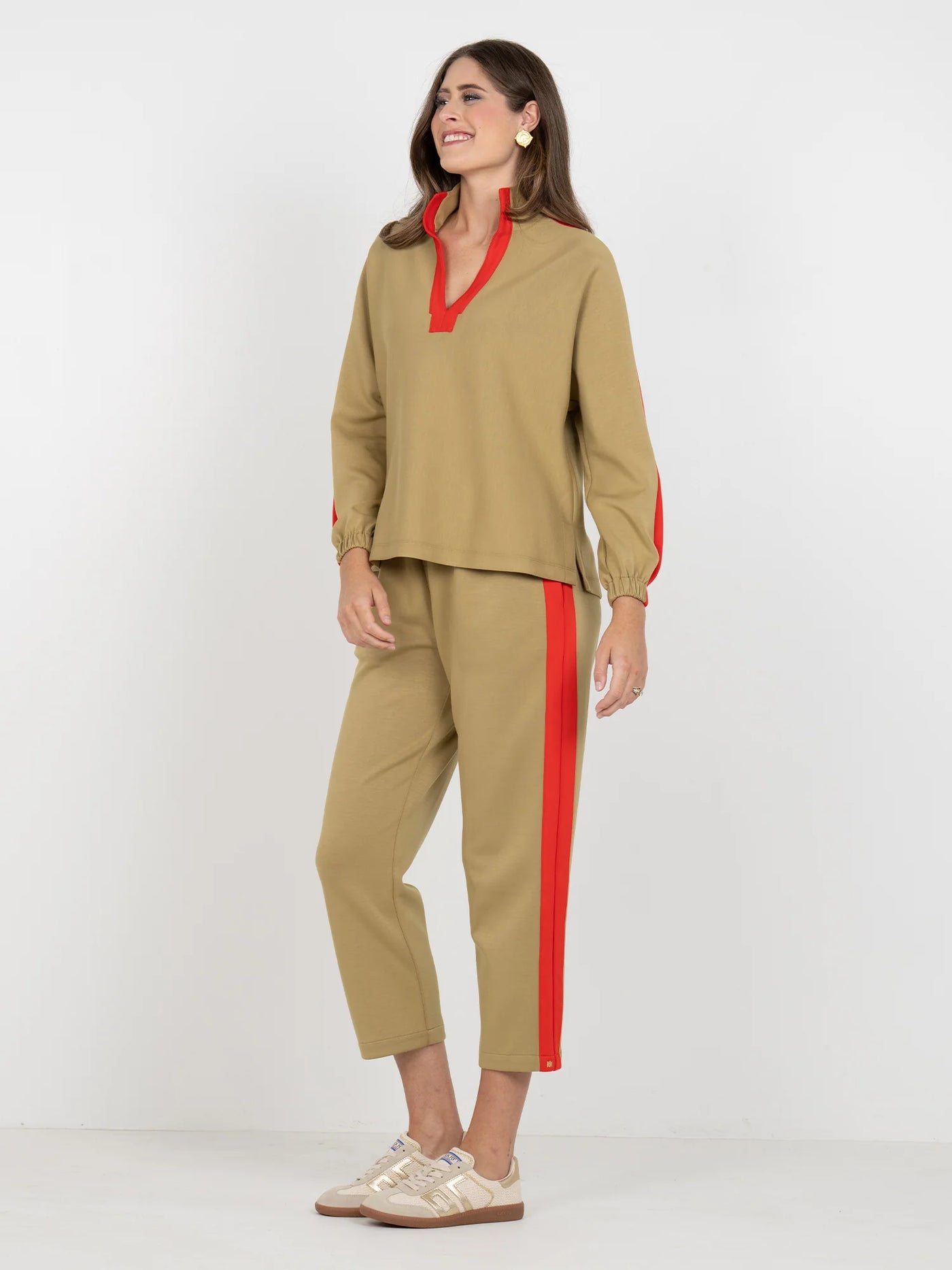 Long-Sleeve Poppy in Cherry Spice