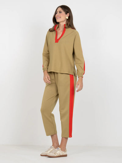 Long-Sleeve Poppy in Cherry Spice