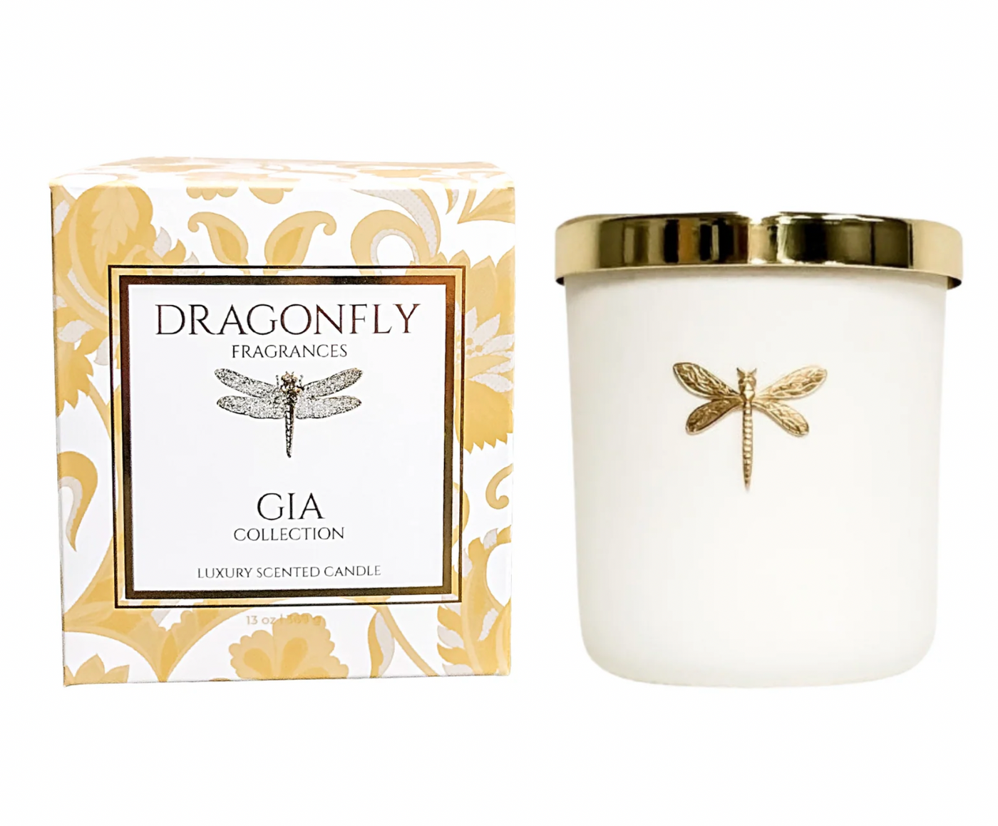 Gia Matte White Candle in Currant and Geranium