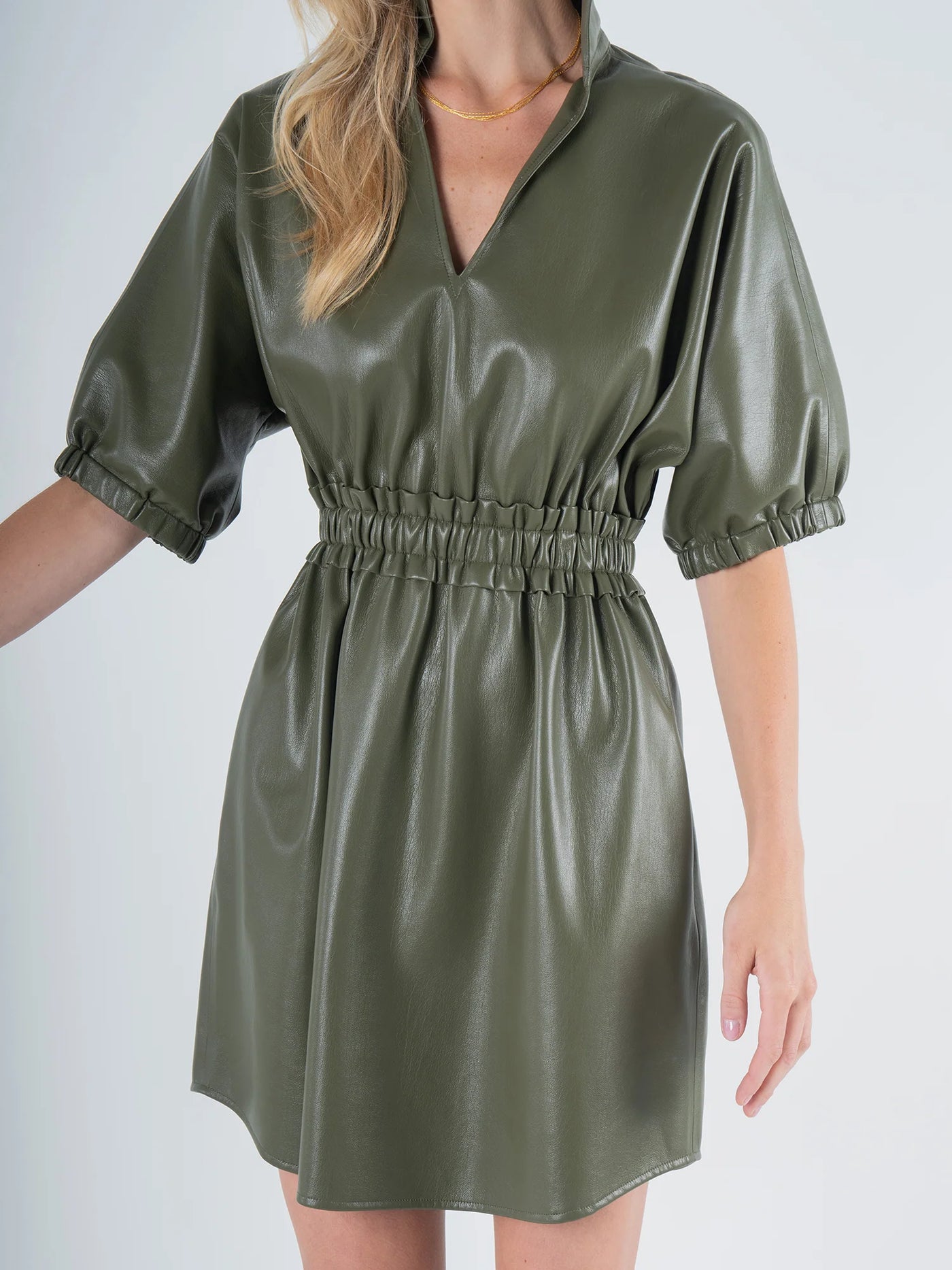 Palmer Dress in Olive Night