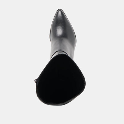 Aldy Boots in Black Leather