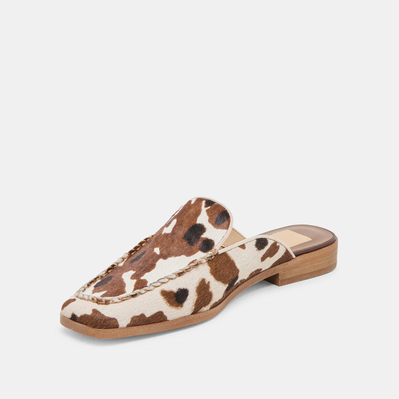 Bradly Flats in Cocoa Taurus Calf Hair
