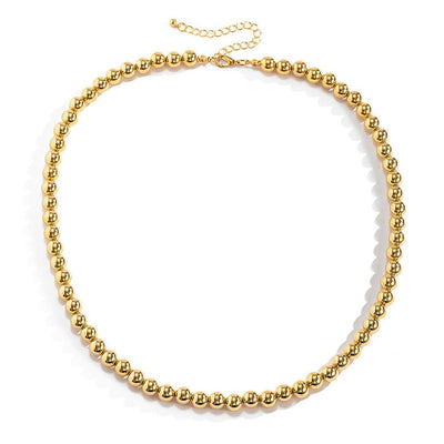 Ball and Chain Necklace in Gold