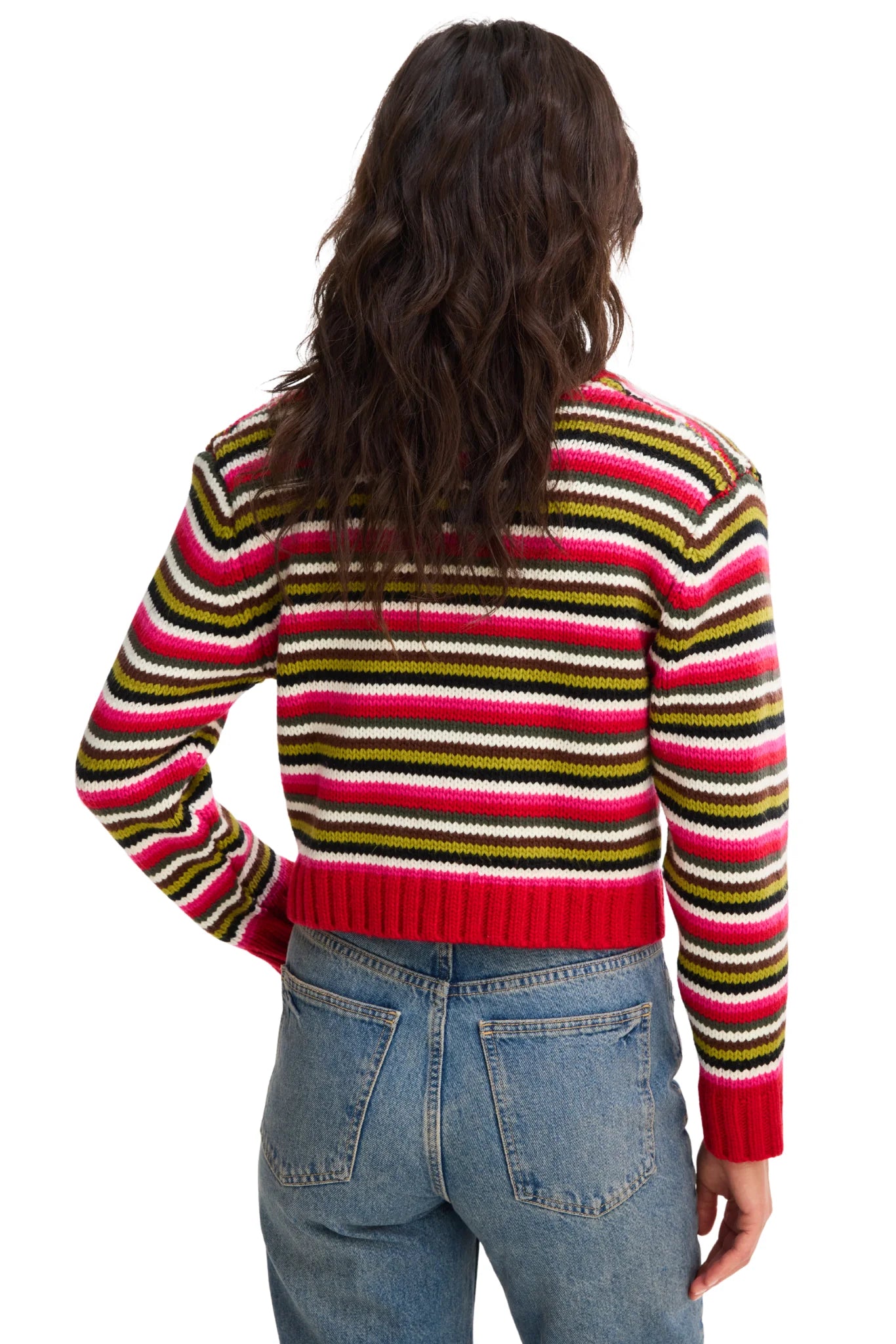 Hailey Cardigan in Red Multi