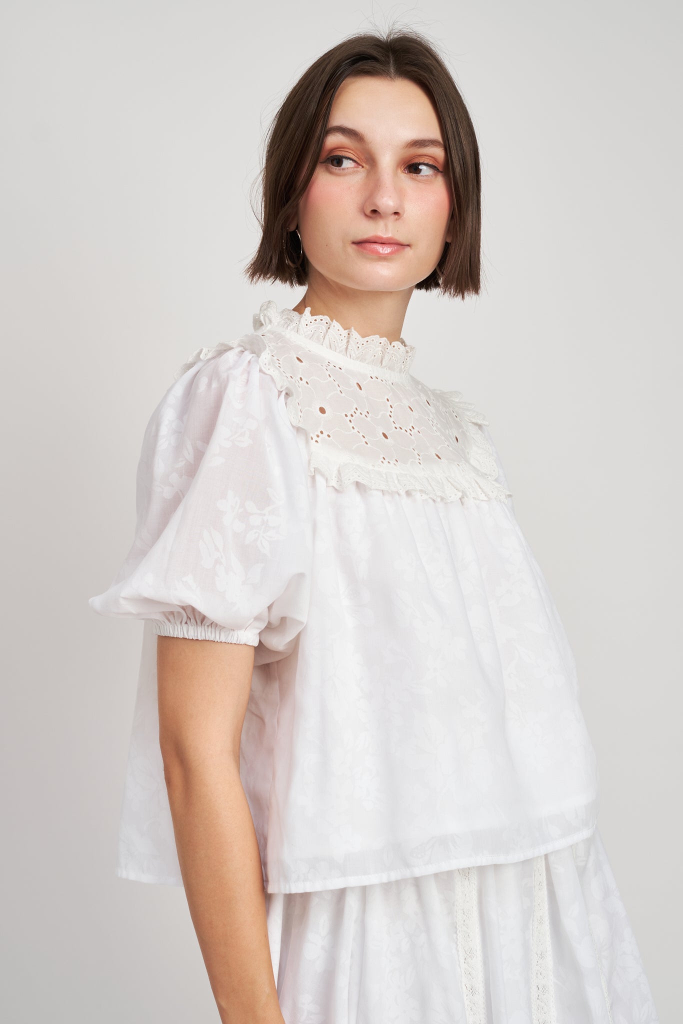 Rue Tie Back Top in Ivory