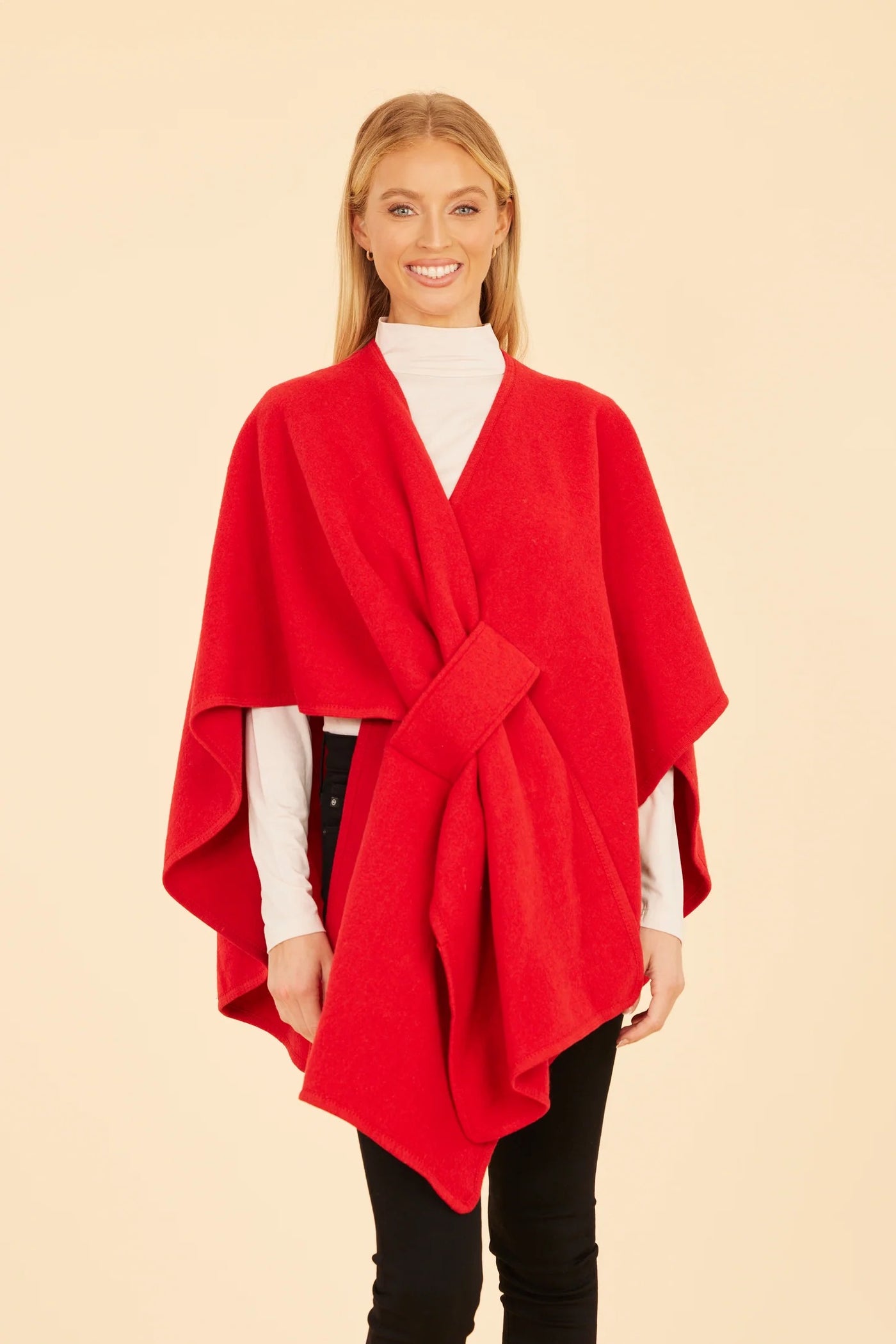 Knit Wrap in Red