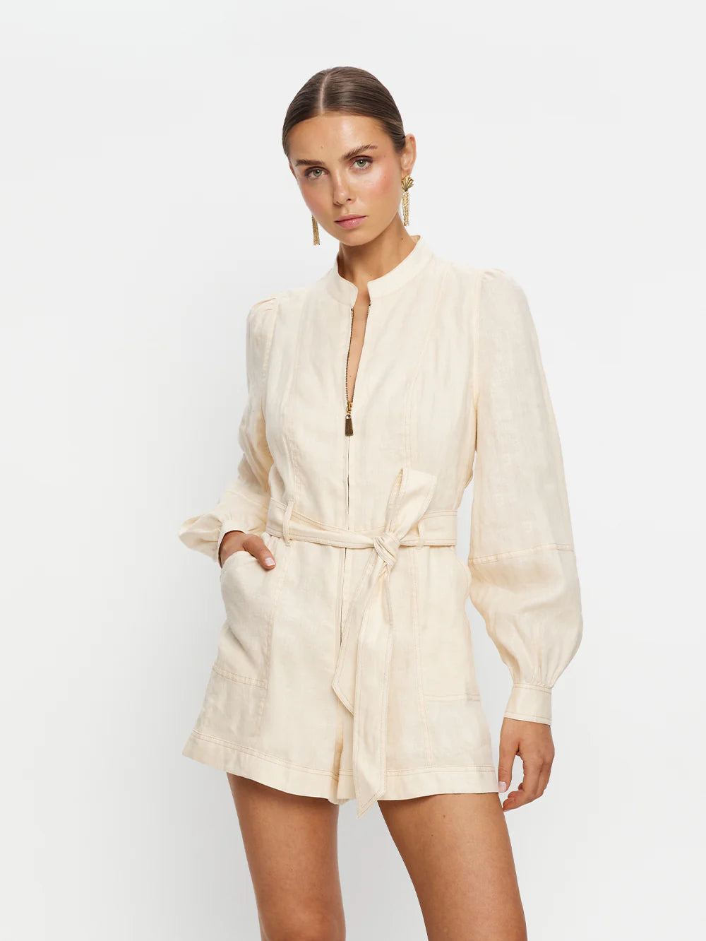 Ada Playsuit in Cream