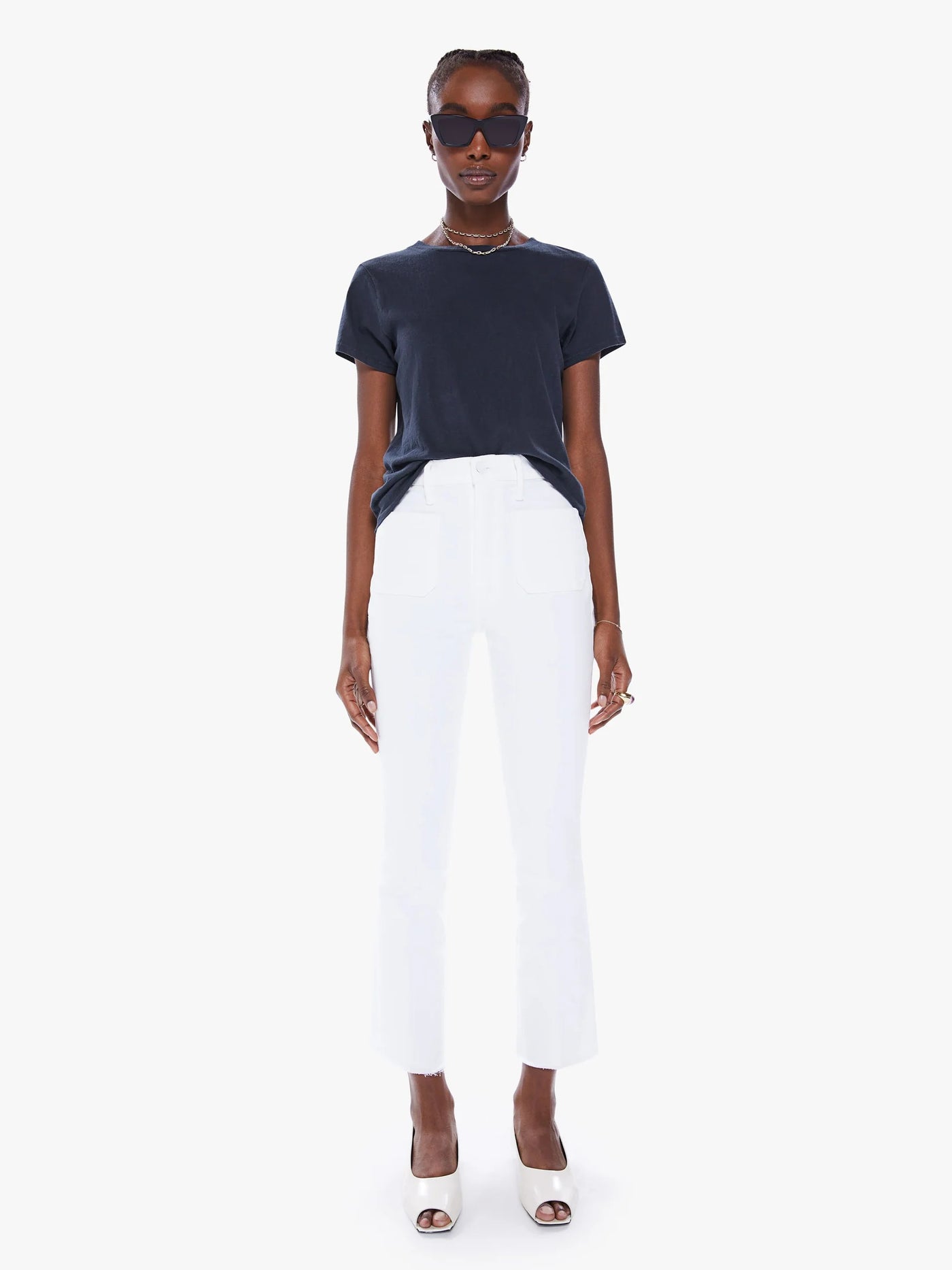The Hustler Patch Pocket Ankle Fray in Fairest Of Them All