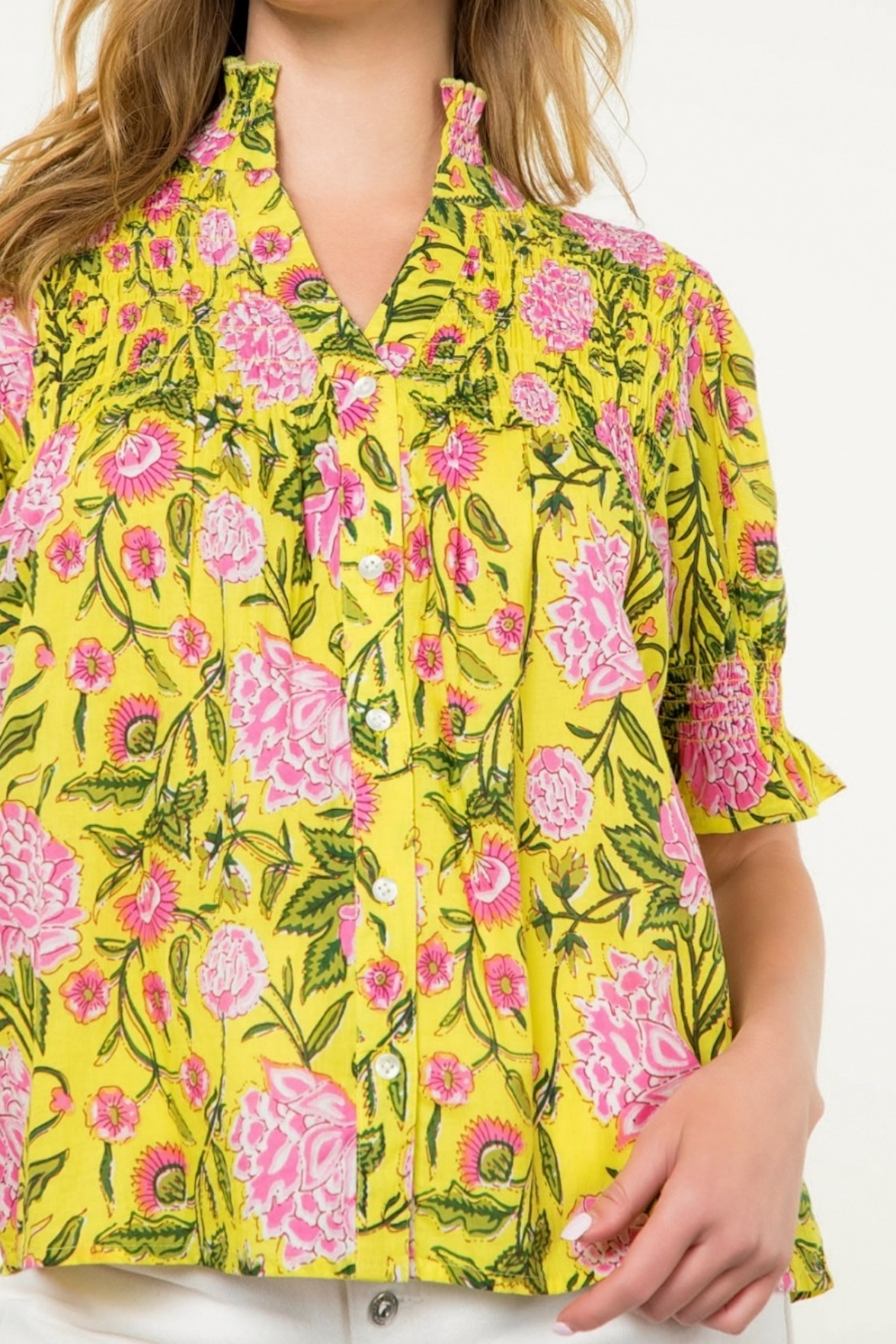 Amber Top in Yellow