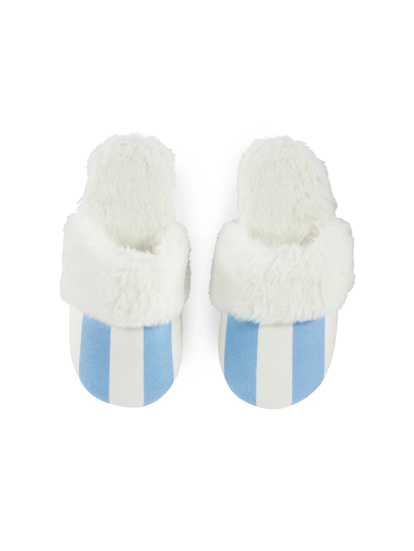 Helena Stripe Slippers in Sky