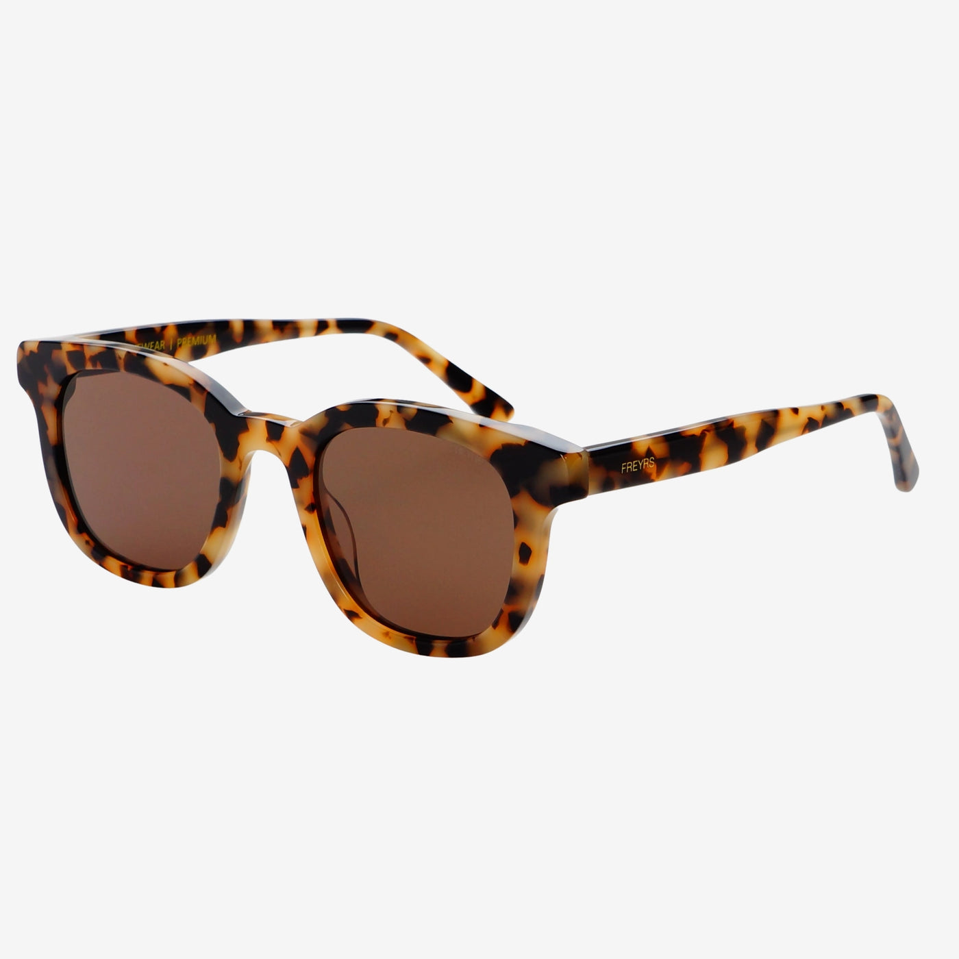 Jasper Acetate Unisex Sunglasses in Milky Tortoise