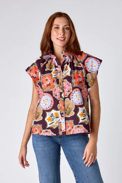 Billie Blouse in Stamp