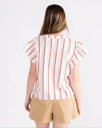 Tara Top In Breakers Stripe