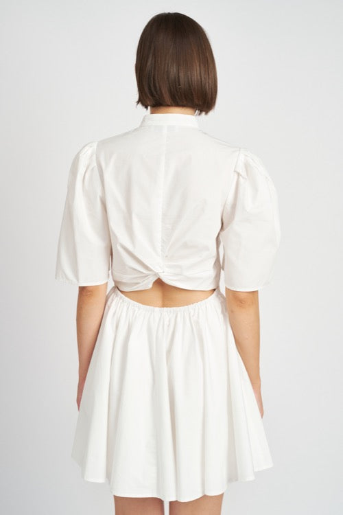 Felice Mini Dress in White