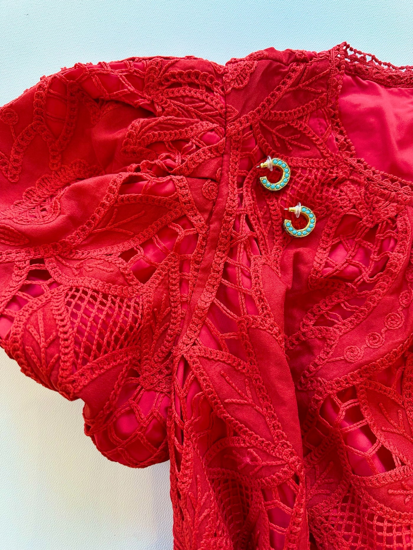 Thea Dress in Romance Red