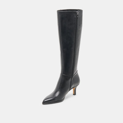 Aldy Boots in Black Leather