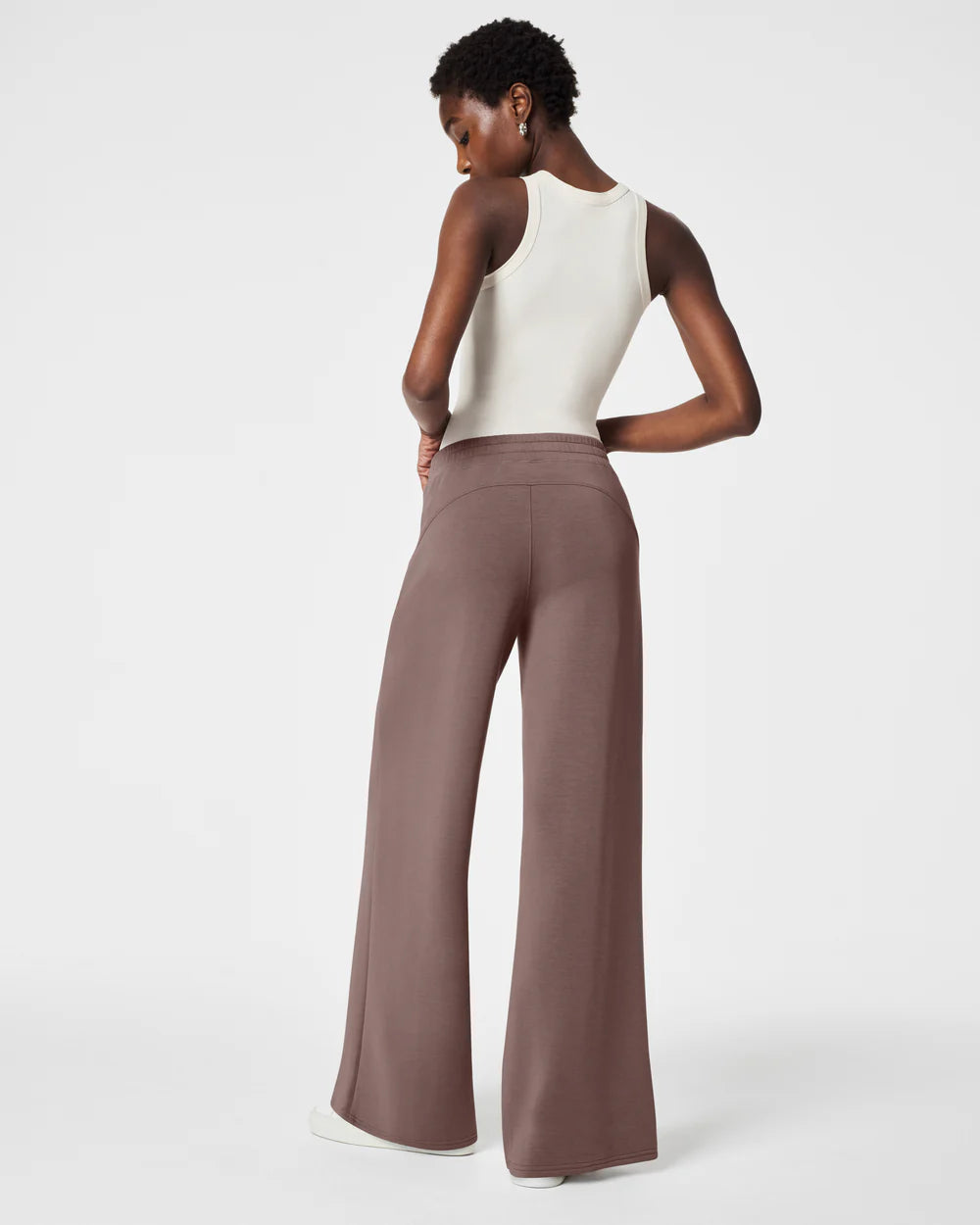 Air Essentials Wide Leg Pant in Smoke