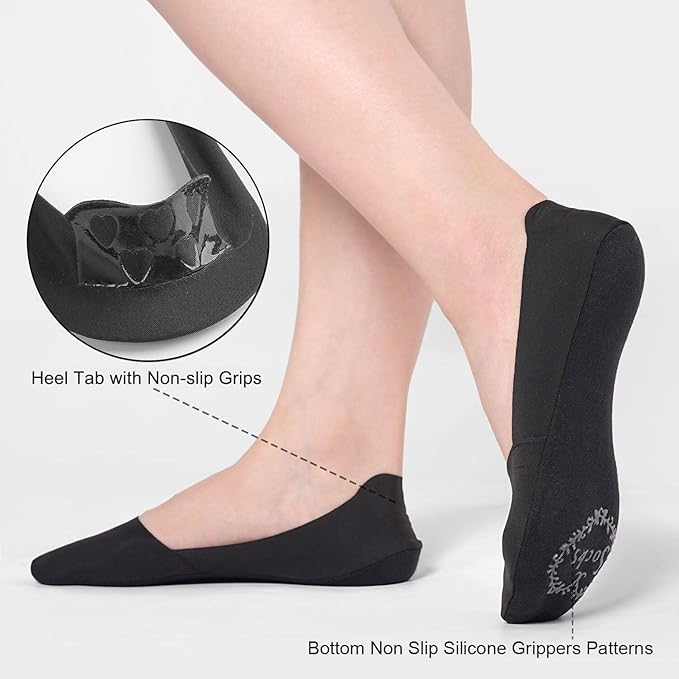 No Show Socks in Black