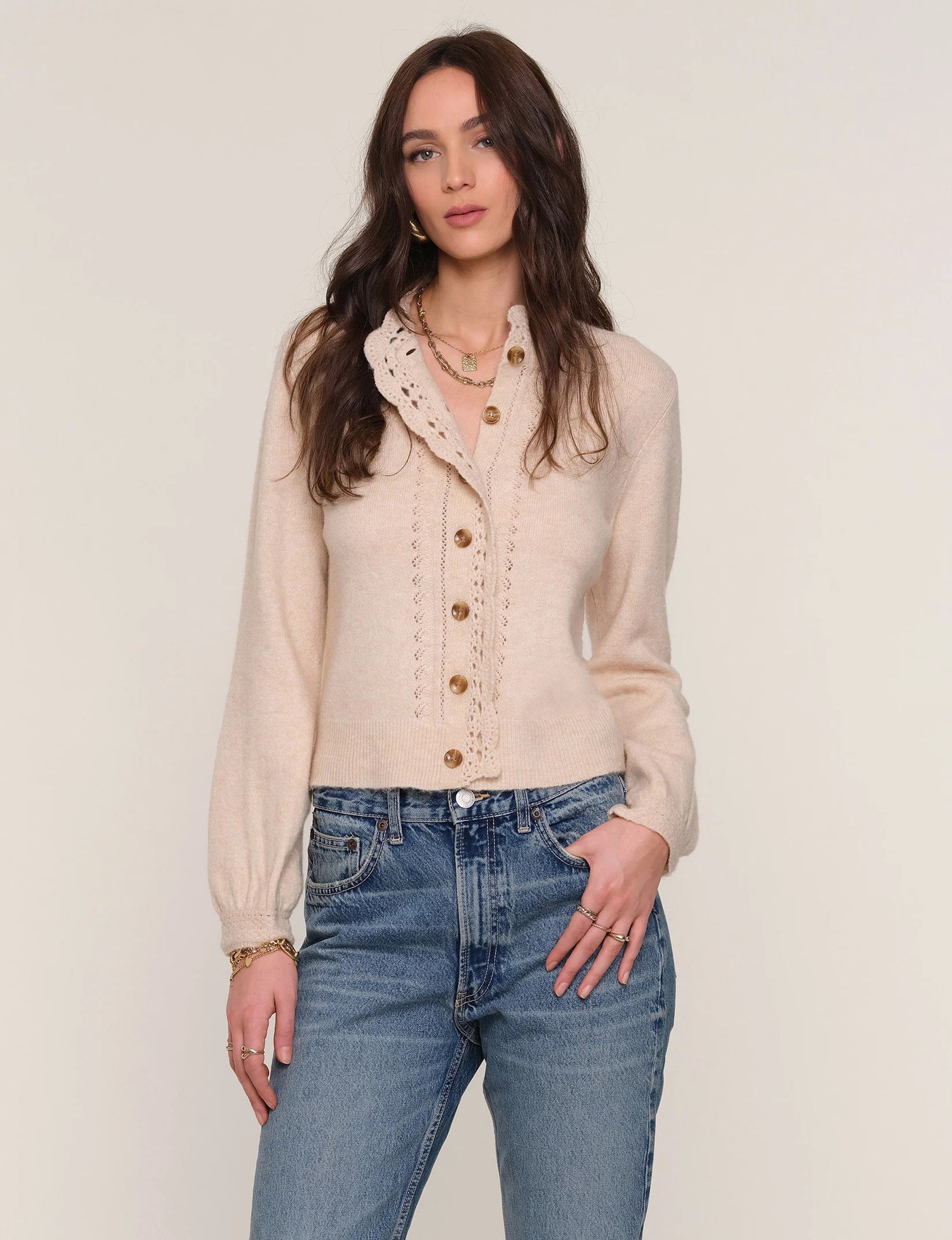 Maudie Cardi in Cream