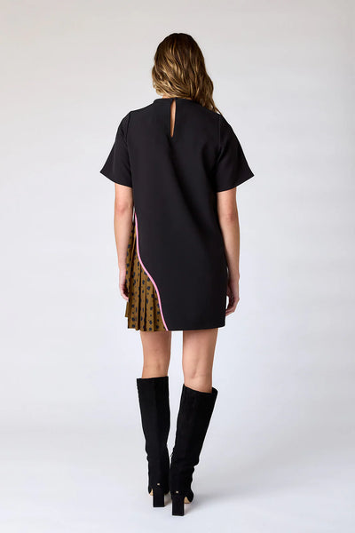 Graham Dress in Black/Ink Spots