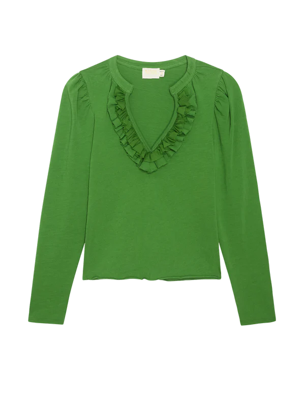 Valita Top in Salon Green