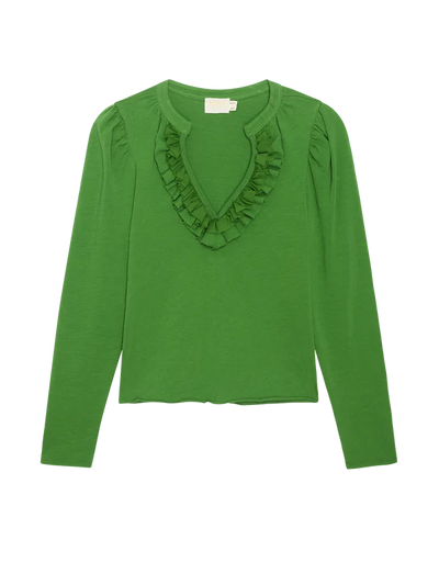 Valita Top in Salon Green