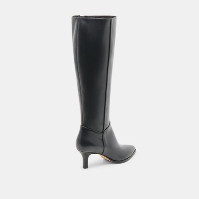 Aldy Boots in Black Leather