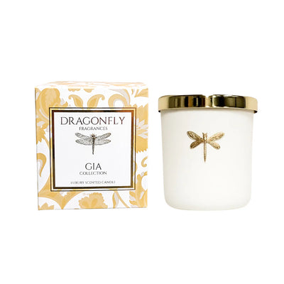 Gia Candle Matte White in Cathedral
