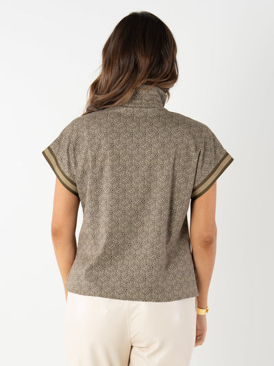 Poppy Pullover in Green Tonal Monogram