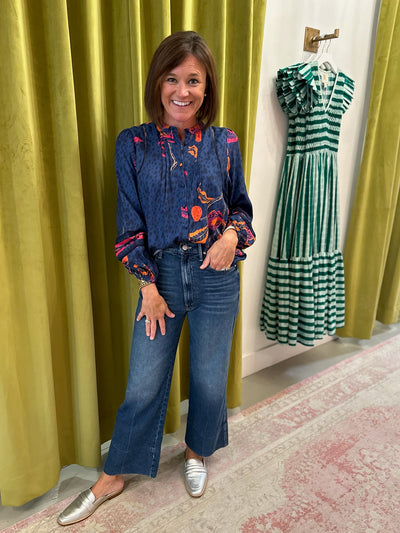 Martha Blouse in Navy