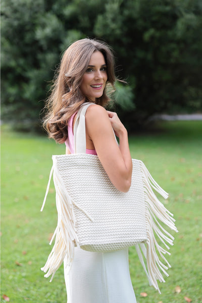 Mavis Tote in Ivory