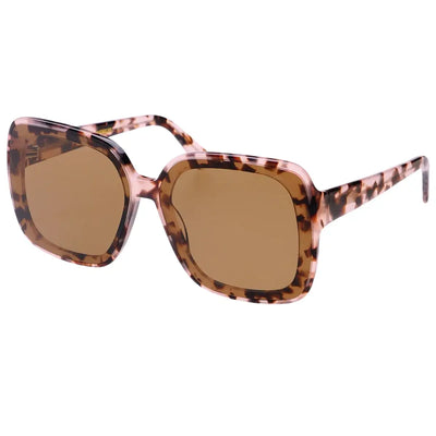 Ella Acetate Sunglasses in Pink Tortoise