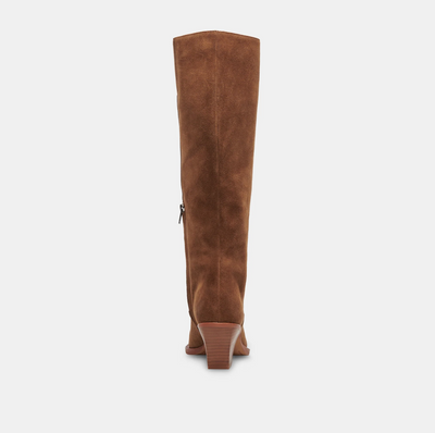 Raj Boots in Brown Suede