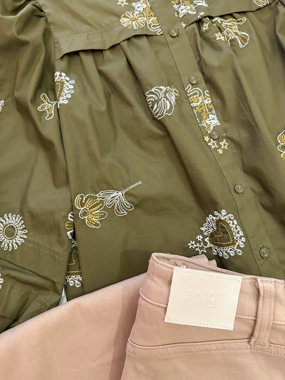 Liliane Top in Olive