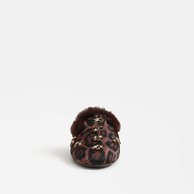 Tillie Cozy Mule in Leopard Print