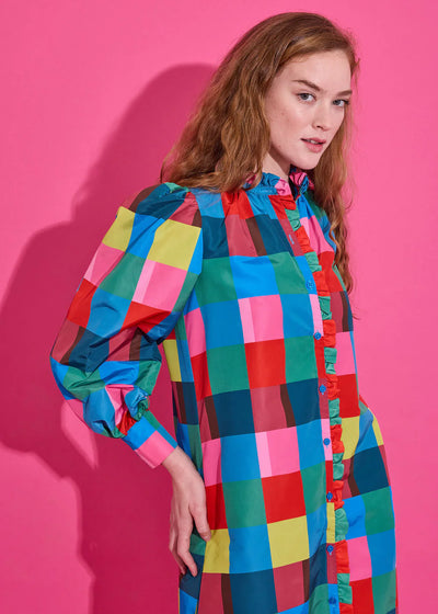 Nora Dress in Holiday Check