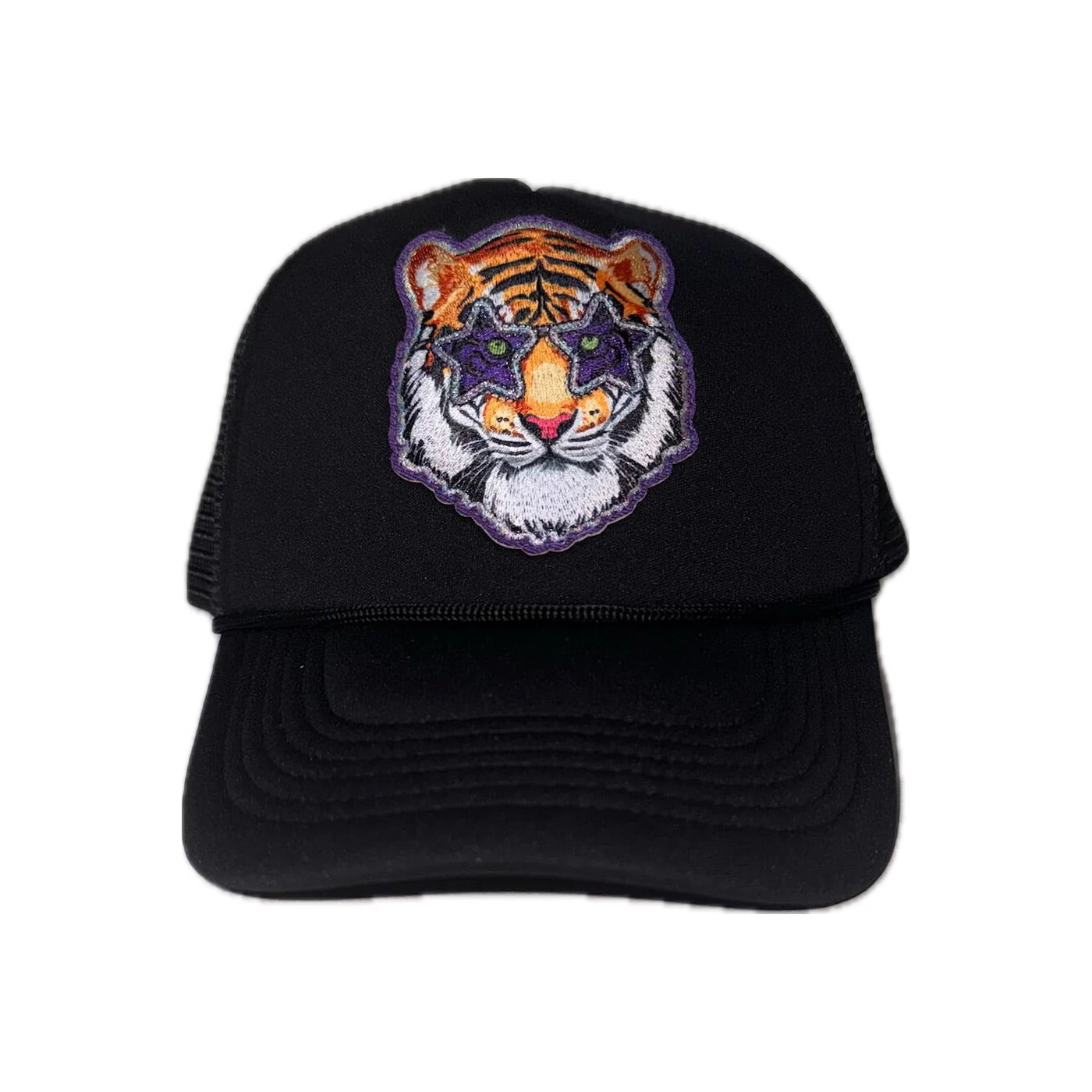 Tiger Trucker Hat in Black