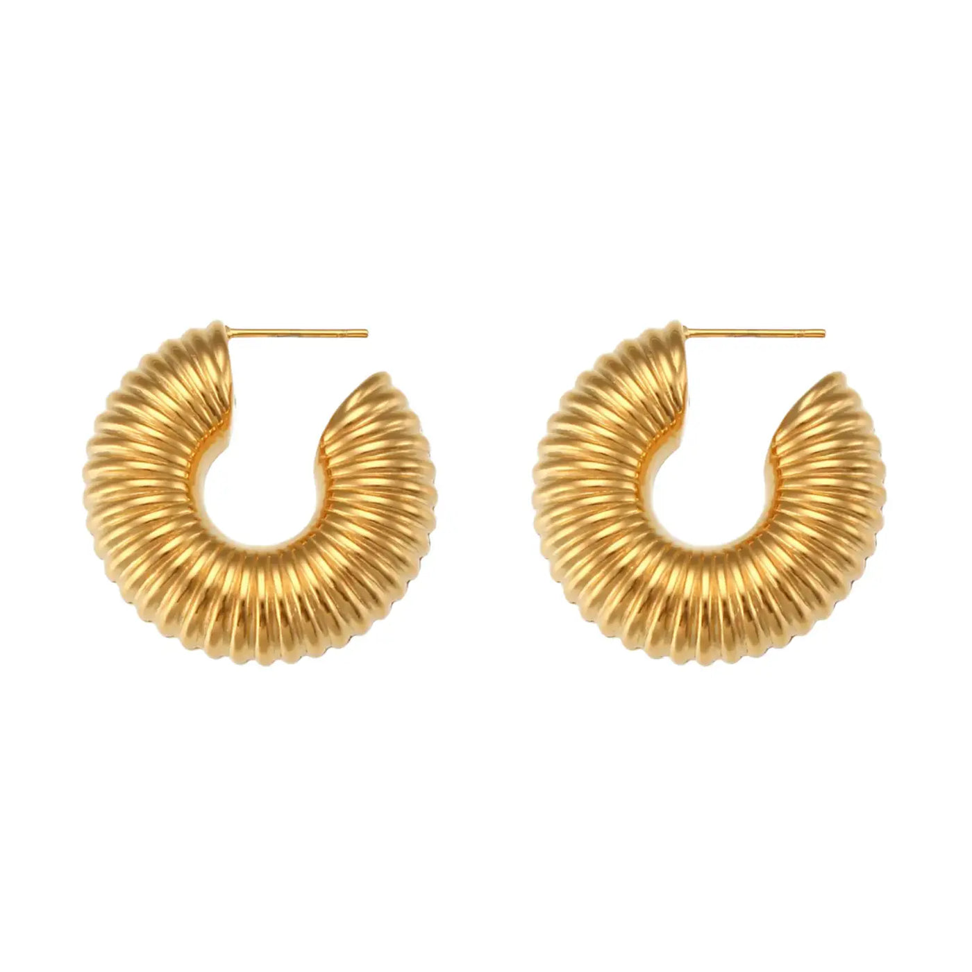Mia Hoops in Gold