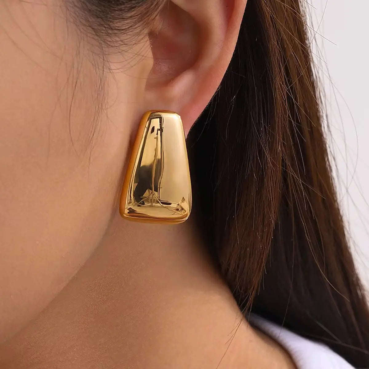 Belle Statement Earring in Gold