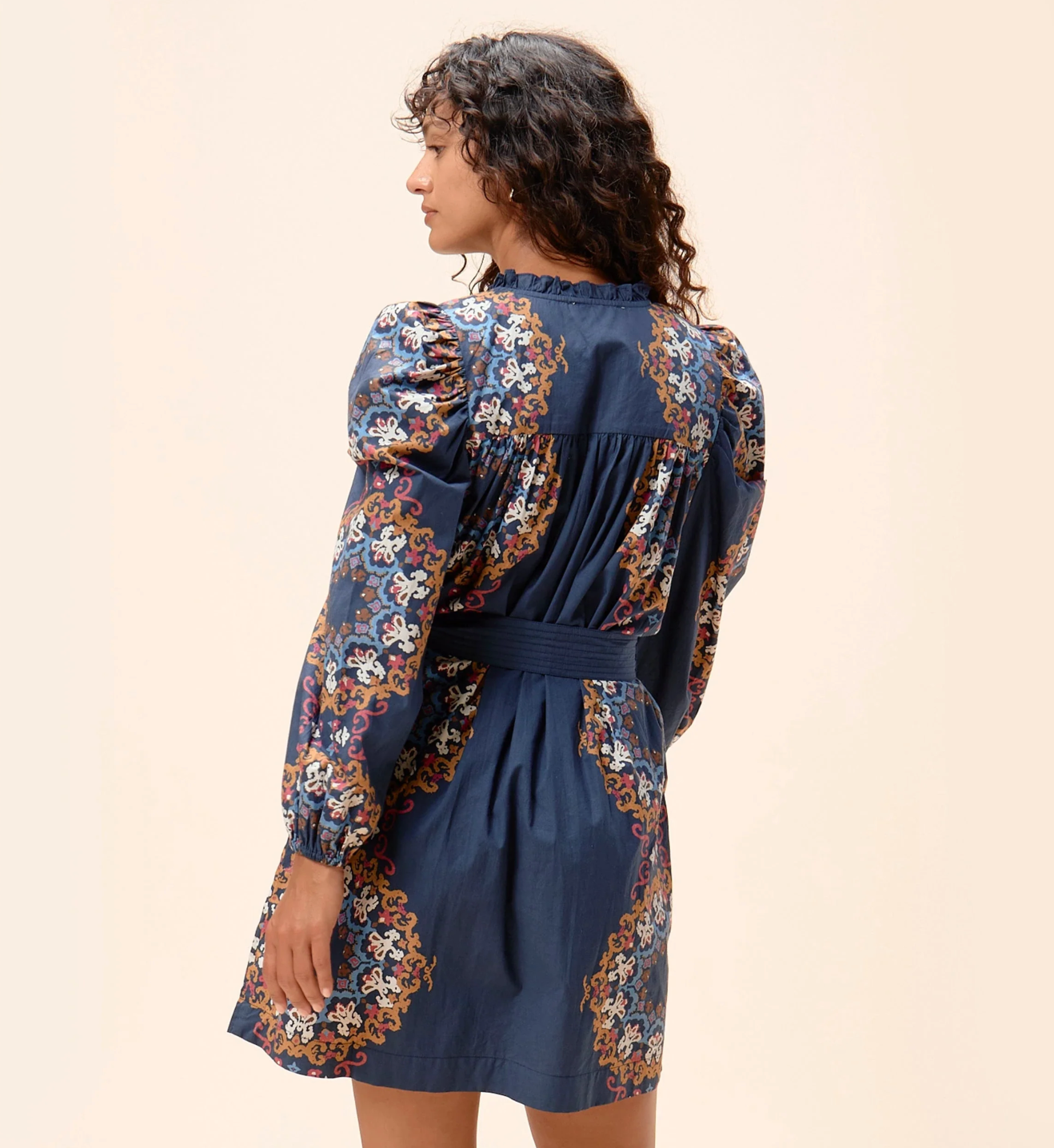 Ivana Mini Dress in Venezia Blue