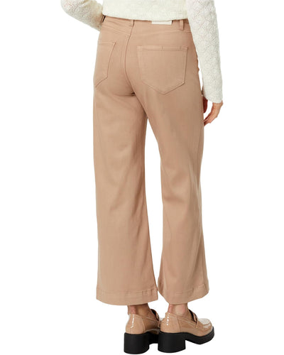 Anessa Wide Leg Jean in French Latte Luxe Coating