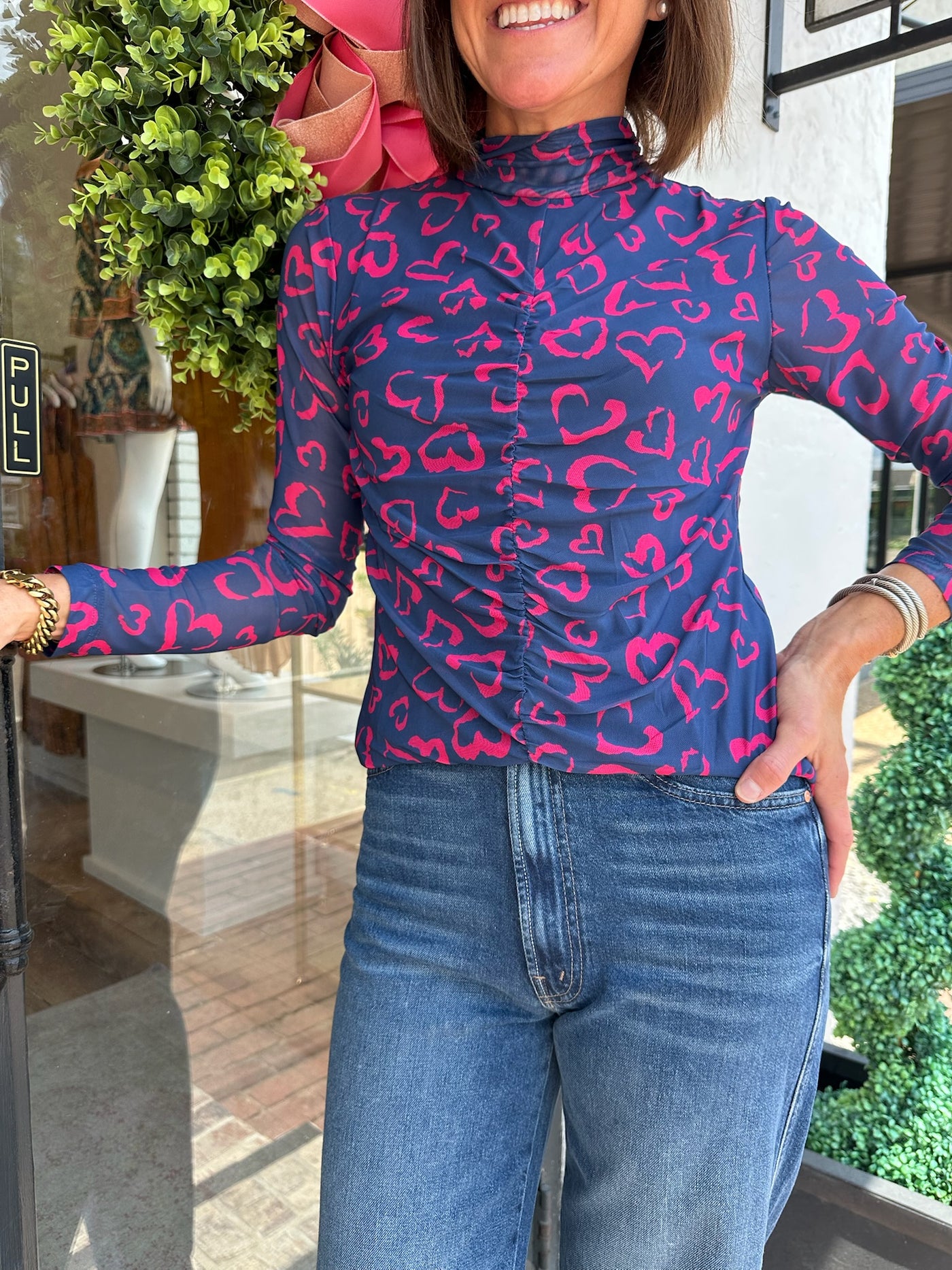 Iris Blouse in Slate Blue