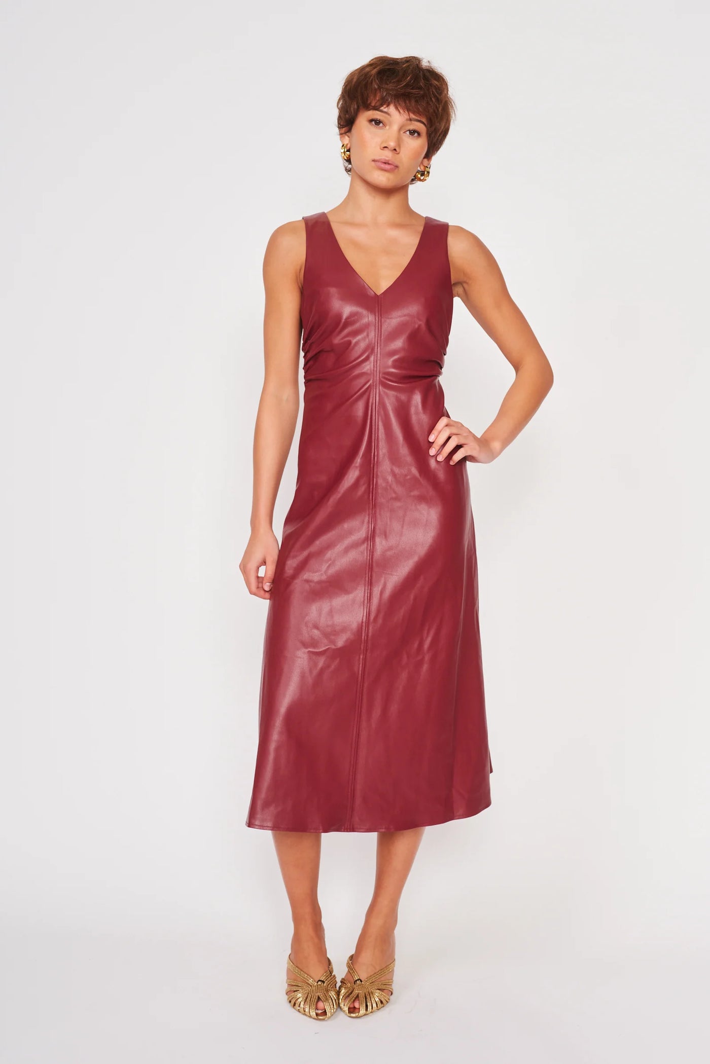 Celeste Dress in Windsore Wine
